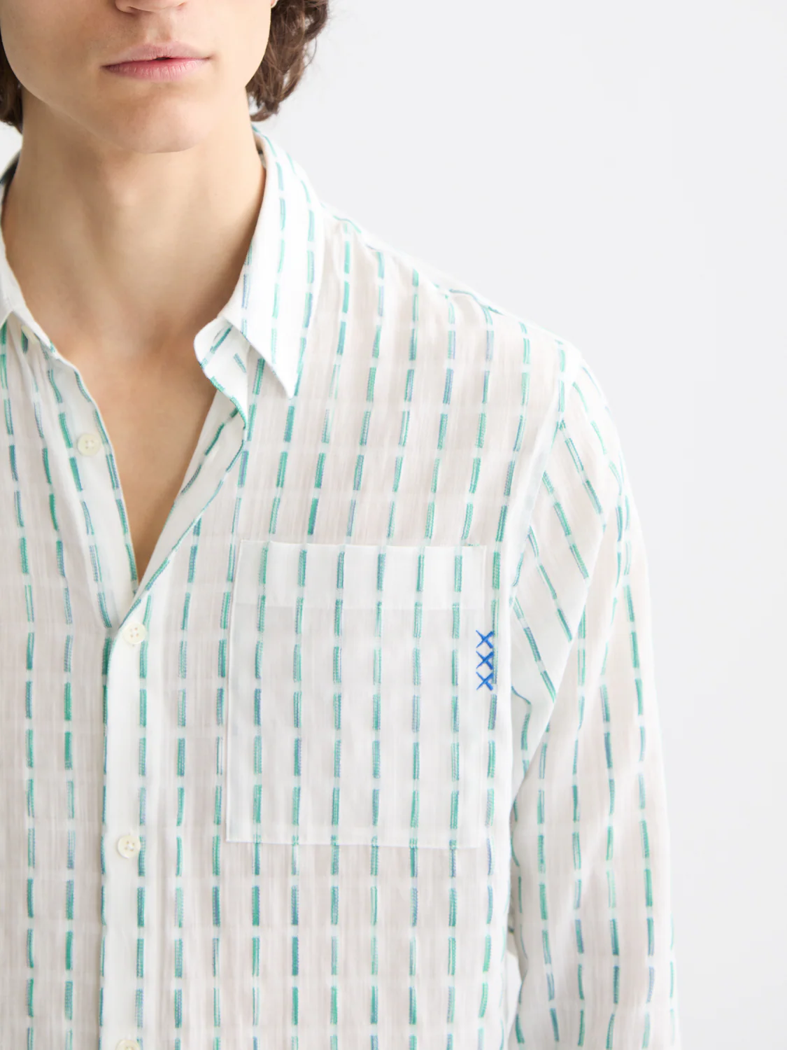 Striped cotton-voile shirt - Image 3