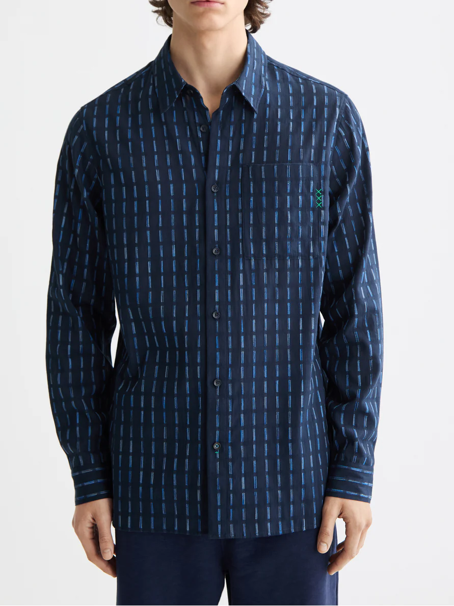 Striped cotton-voile shirt - Image 8