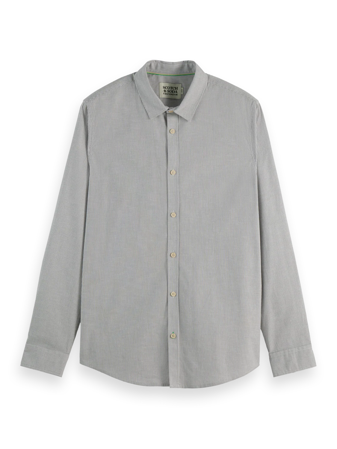 Striped slim-fit poplin shirt - Image 12