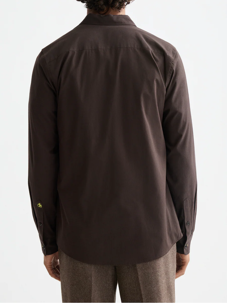 Striped slim-fit poplin shirt - Image 4