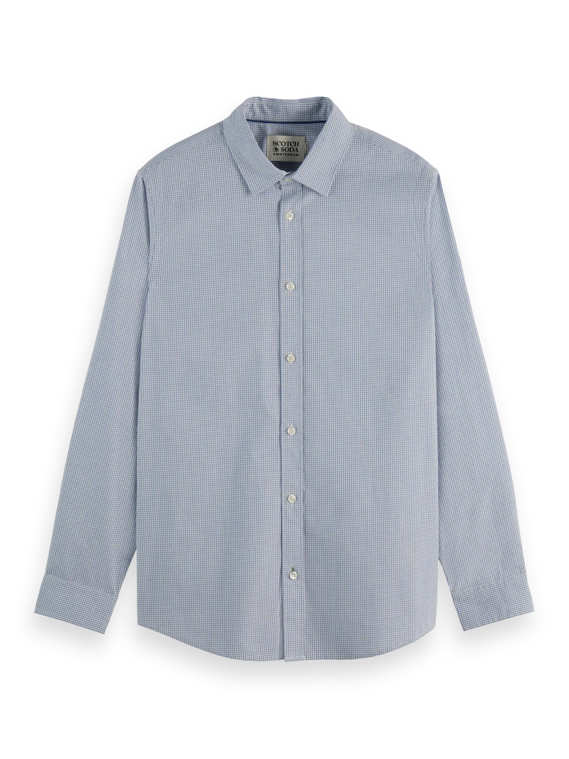 Micro-check poplin shirt - Image 11