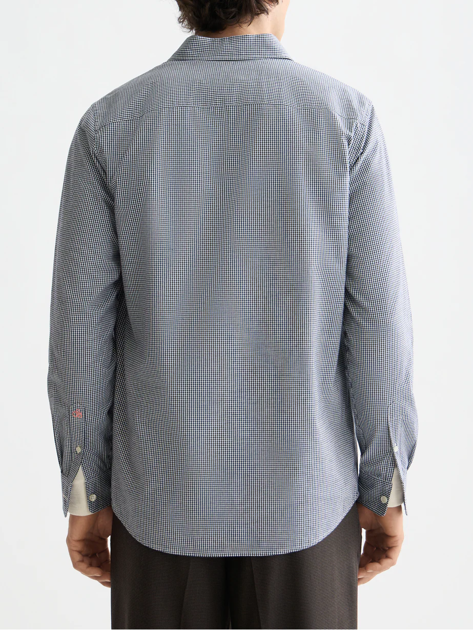 Micro-check poplin shirt - Image 17