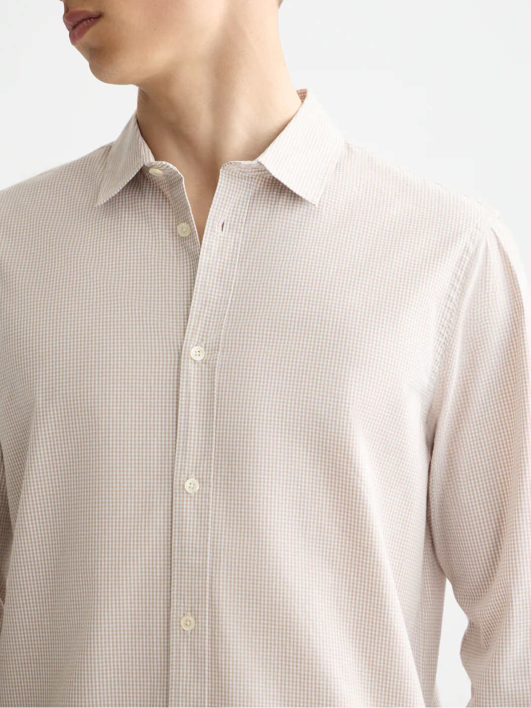 Micro-check poplin shirt - Image 3