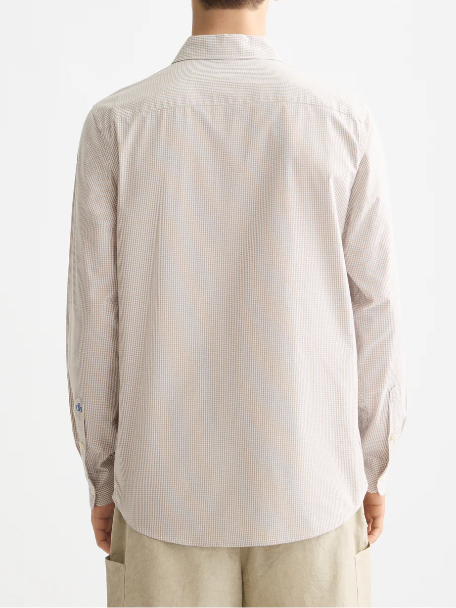 Micro-check poplin shirt - Image 4