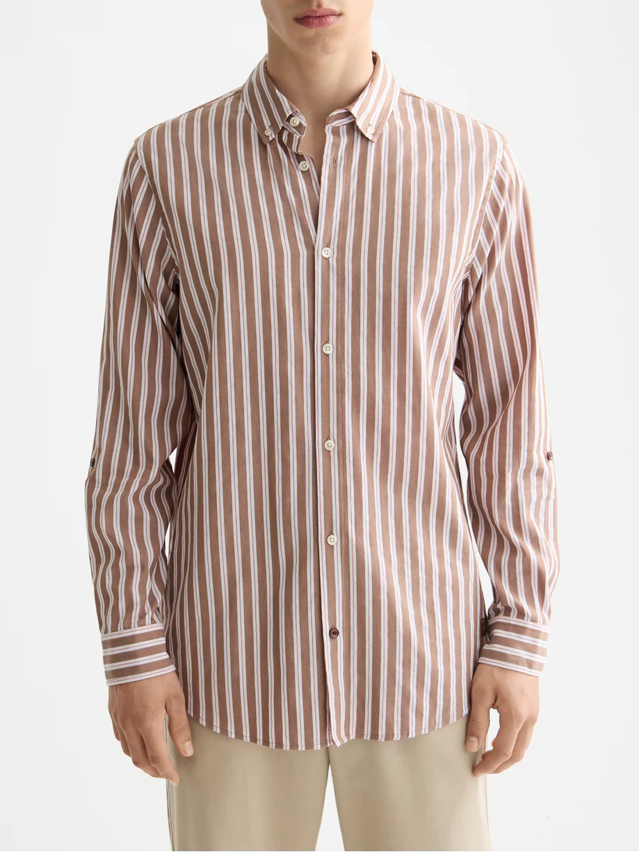 Yarn-dyed stripe shirt - Image 8