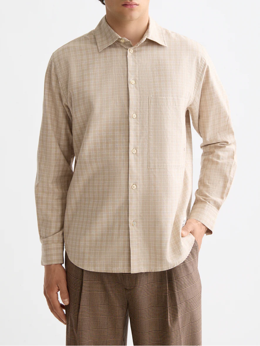 Lightweight flannel checked shirt - Image 8