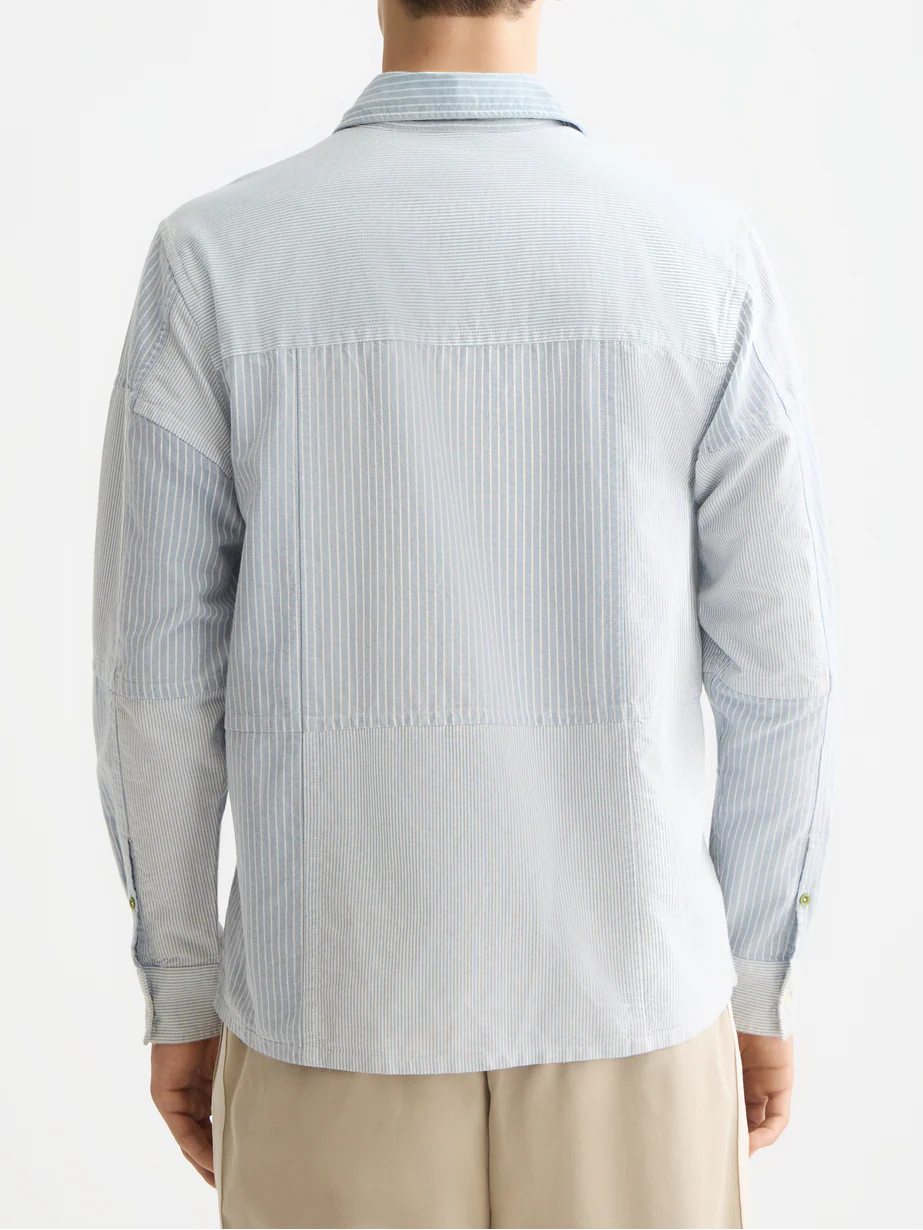 Patchwork relaxed oxford shirt - Image 4