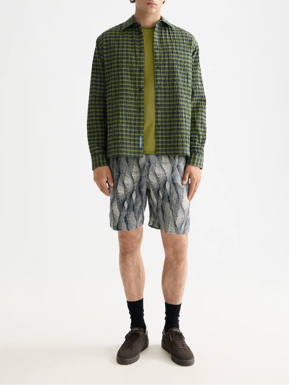 Crinkle checked shirt - Image 2