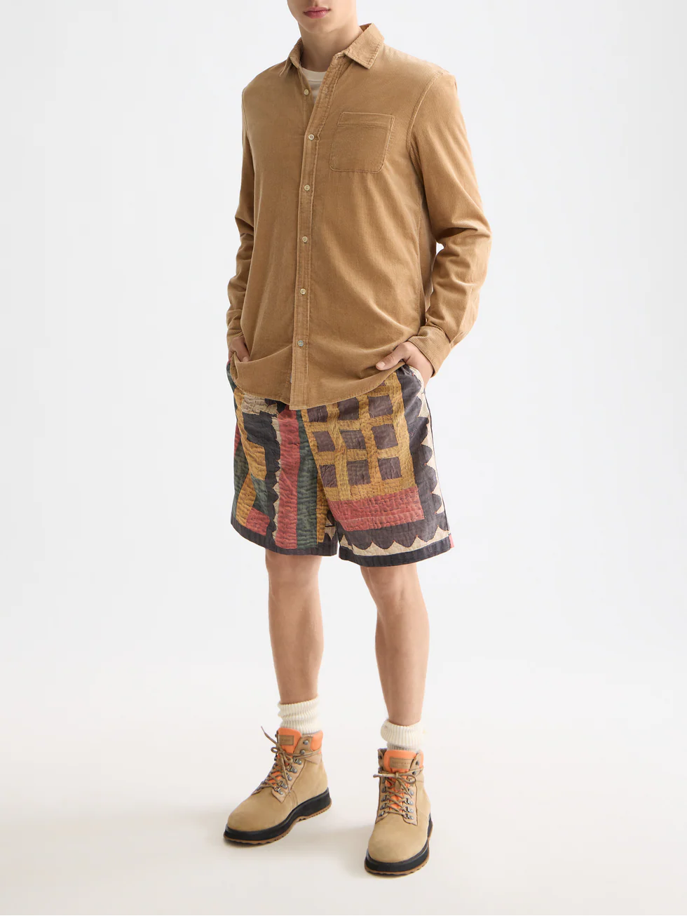 Regular corduroy shirt - Image 15