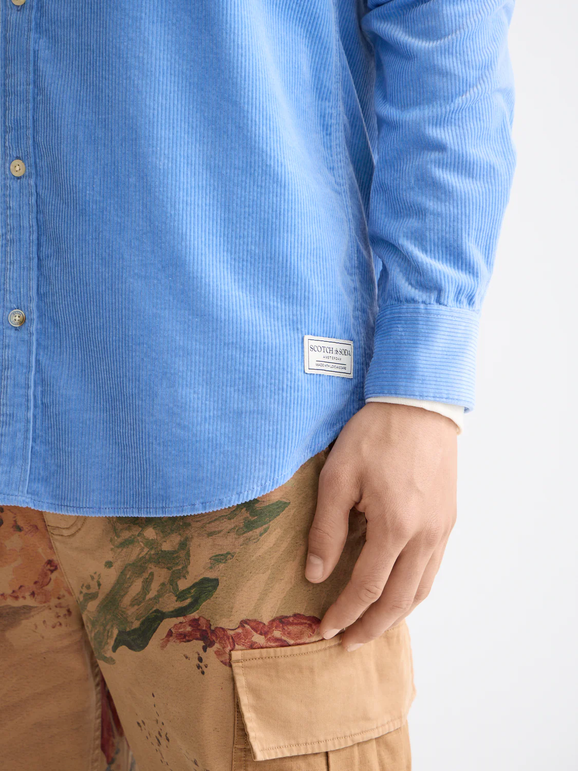 Regular corduroy shirt - Image 23