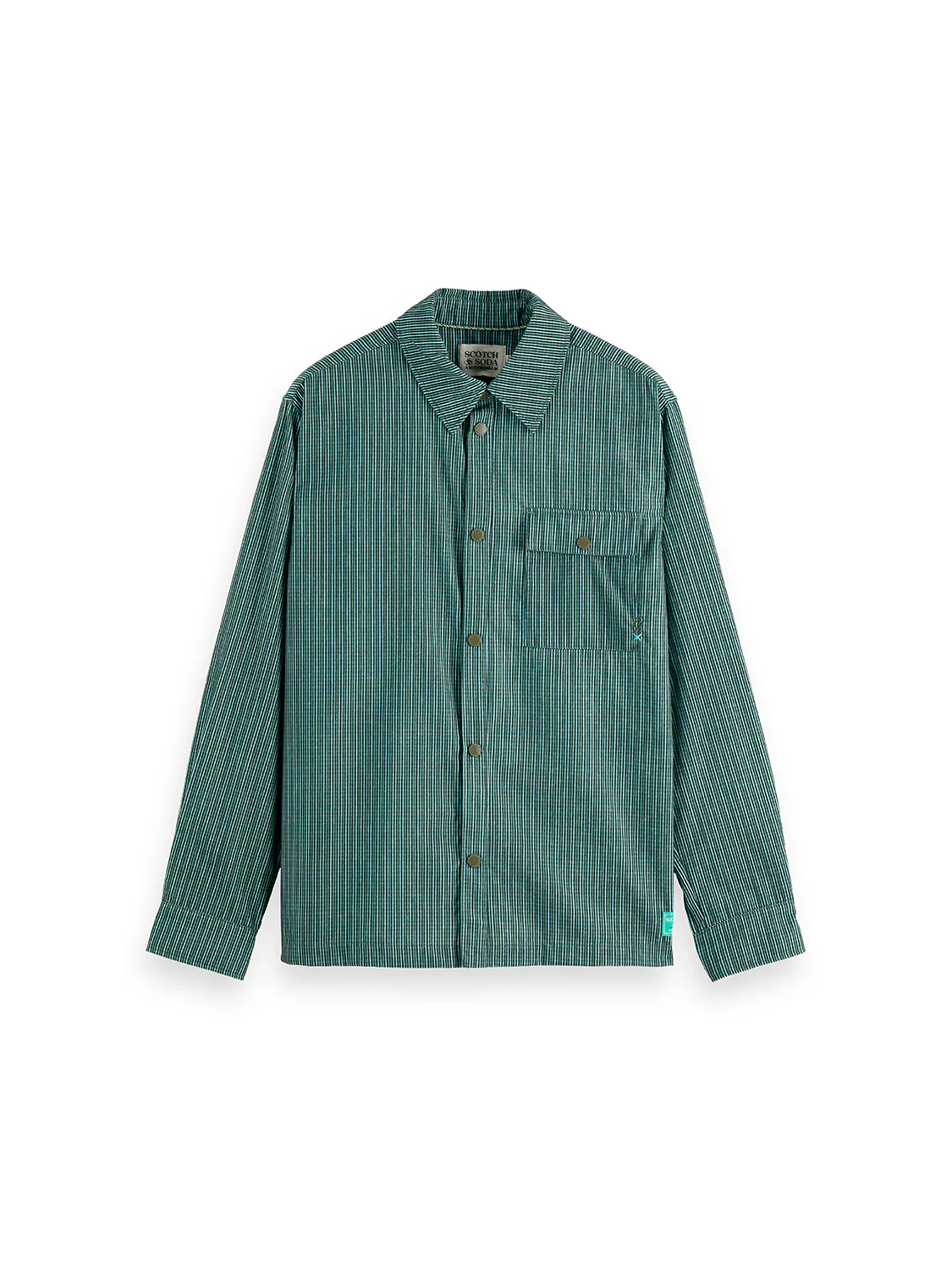 Micro-check structured shirt - Image 12