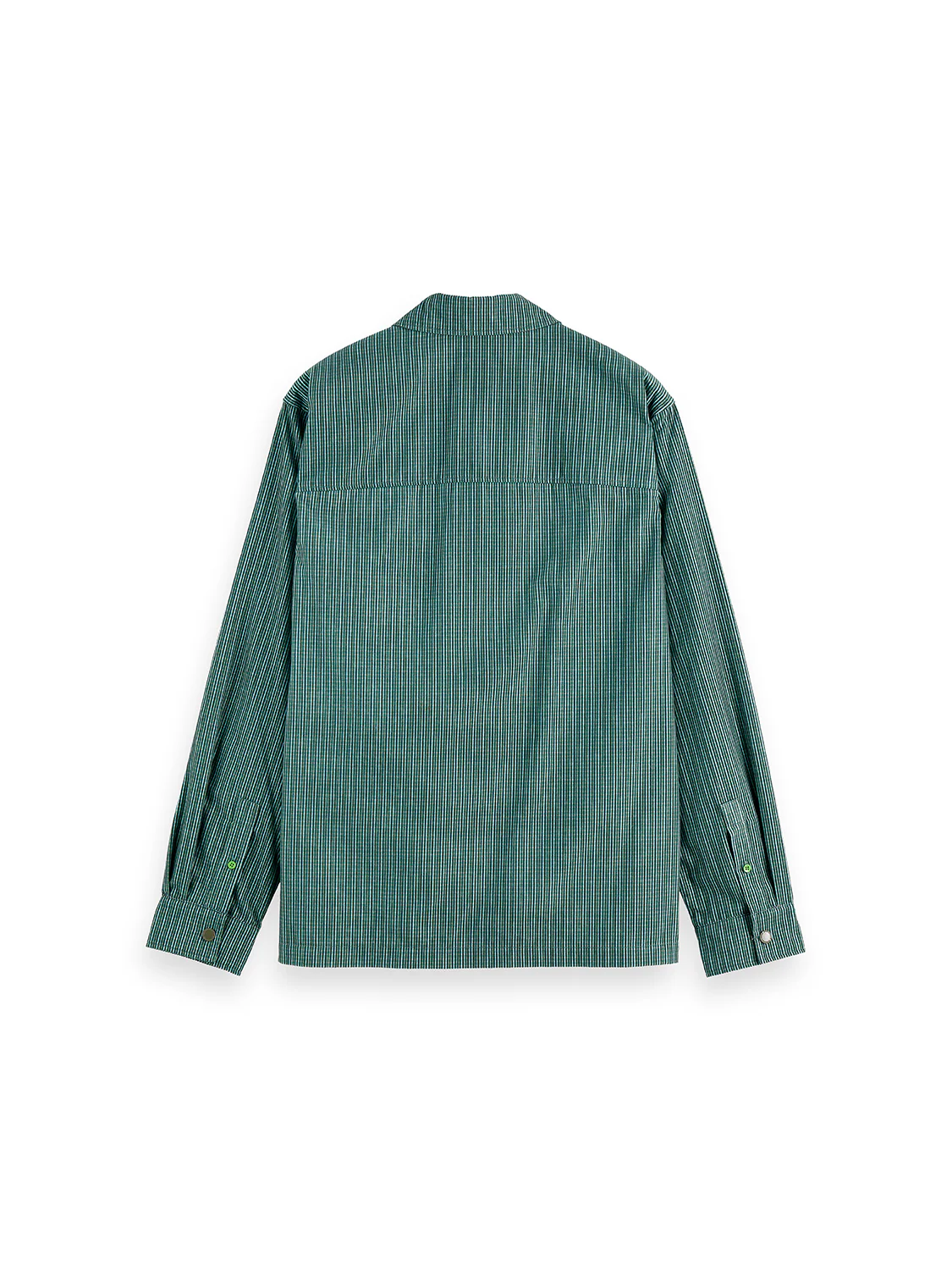 Micro-check structured shirt - Image 13