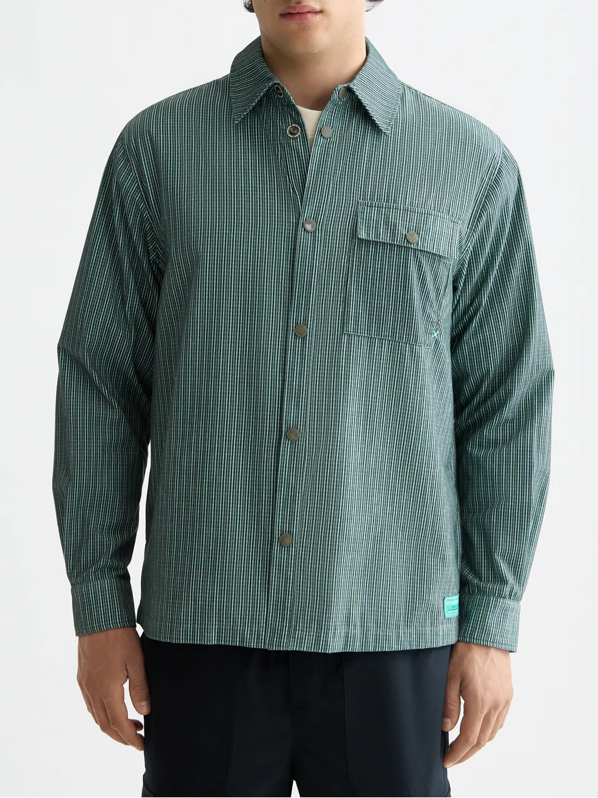 Micro-check structured shirt - Image 8