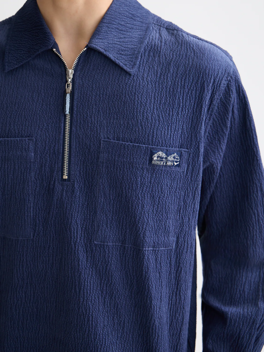Corduroy zip shirt - Image 3
