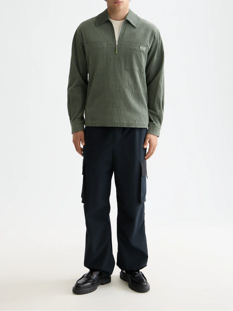 Corduroy zip shirt - Image 9