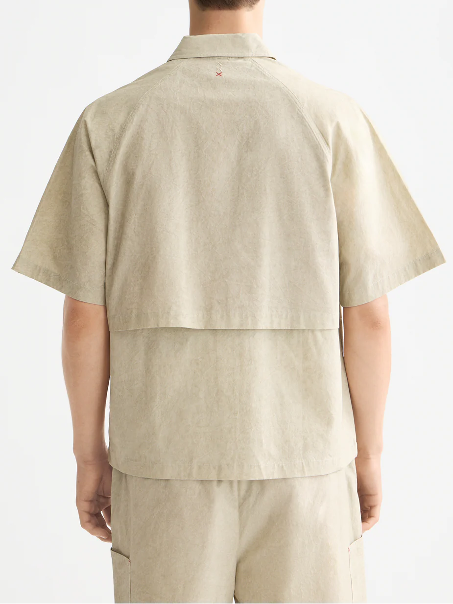 Washed layered short sleeve shirt - Image 4