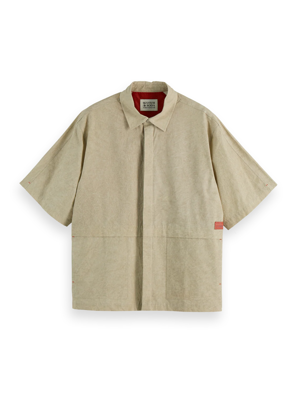 Washed layered short sleeve shirt - Image 5