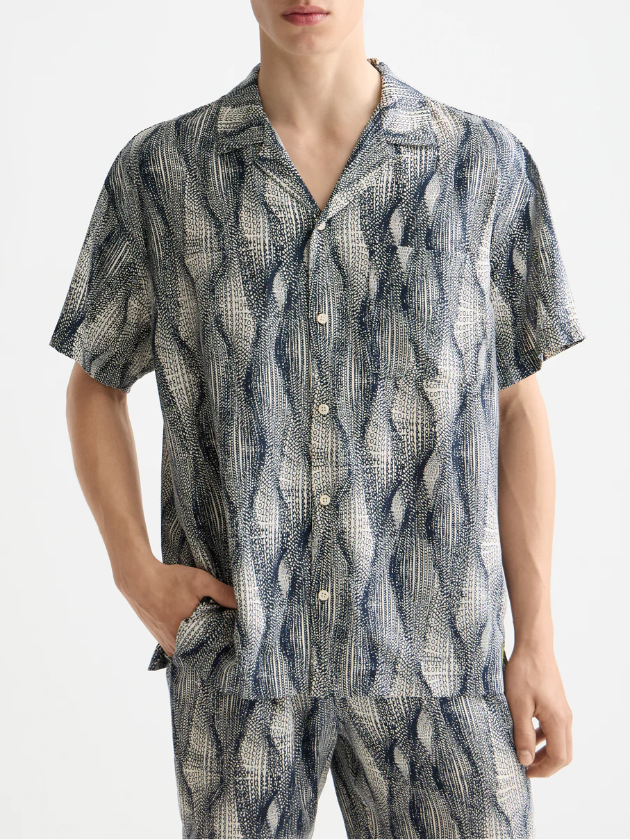Printed short sleeve shirt