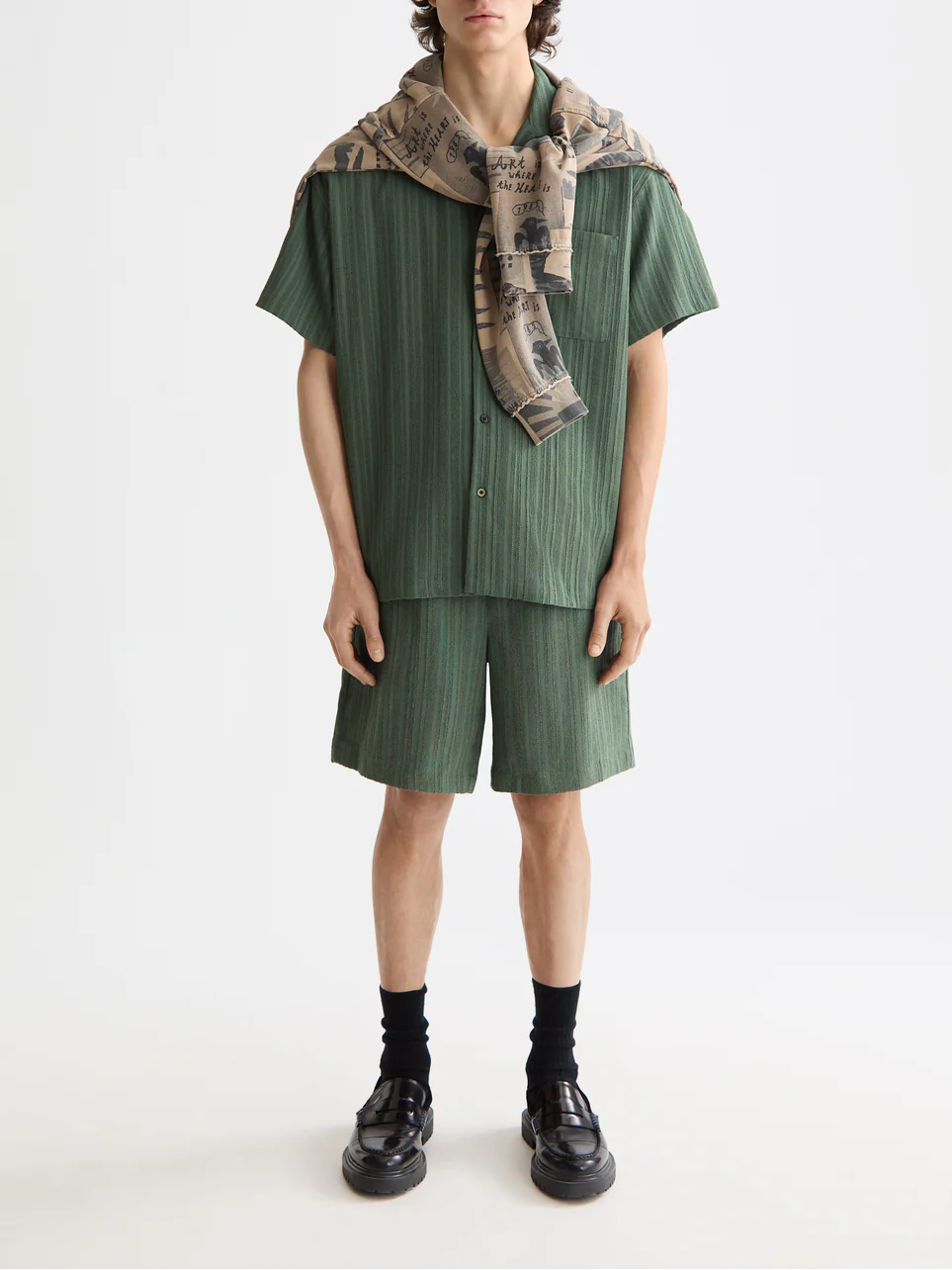 striped short sleeve shirt - Image 2