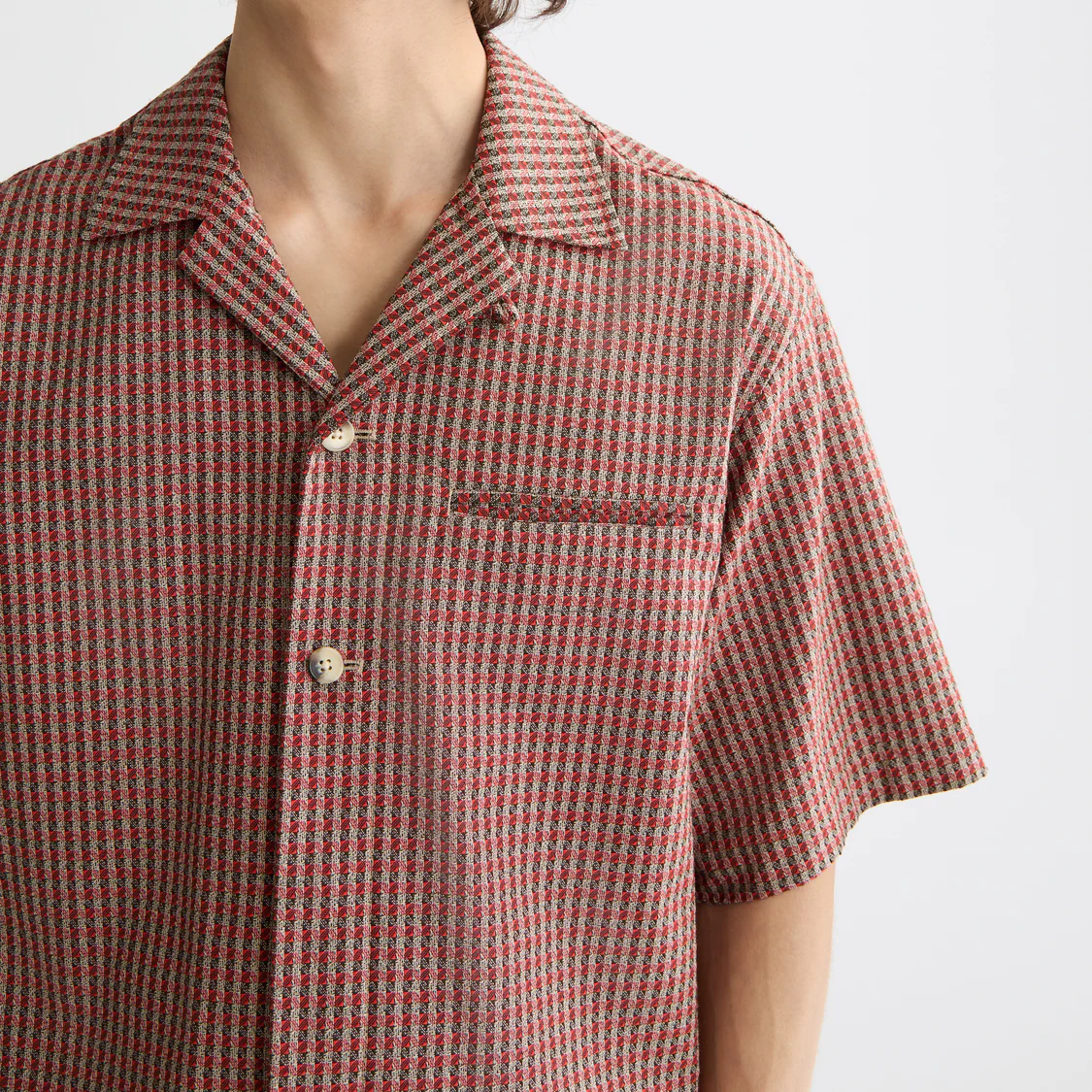 geo print short sleeve shirt - Image 3
