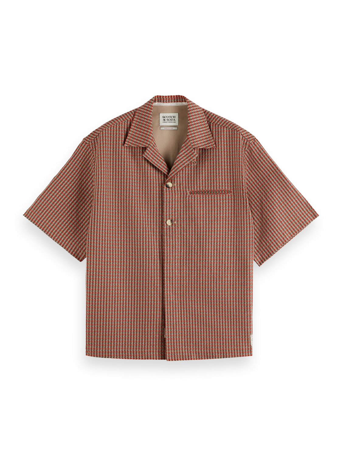 geo print short sleeve shirt - Image 5