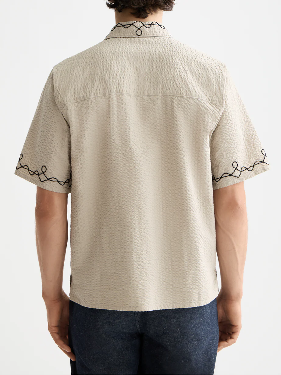 Embroidered short sleeve shirt - Image 4