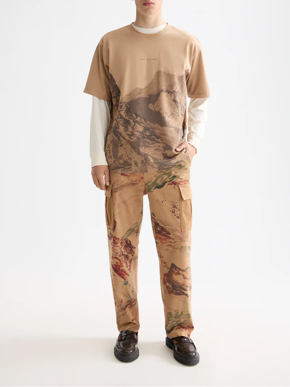 Loose Fit Overdyed AW T-shirt - Image 2
