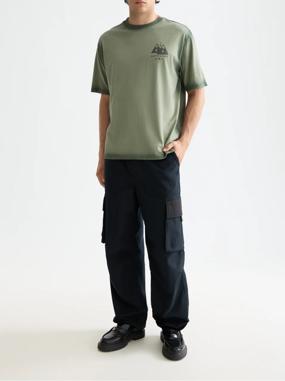 Loose Fit Garment Dye AW T-shirt - Image 9