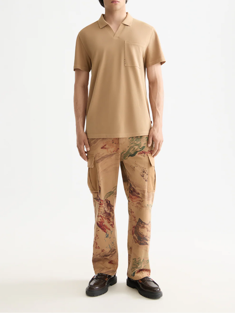 Garment-dyed pique relaxed fit pocket polo - Image 16