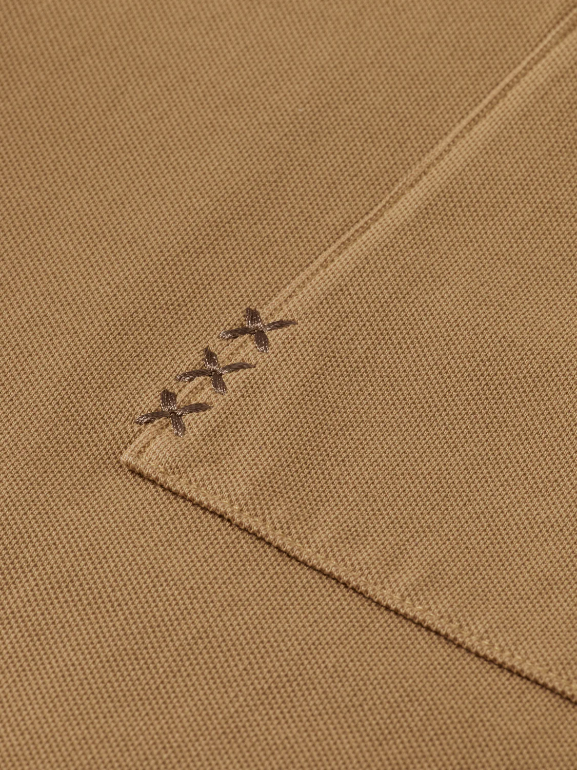 Garment-dyed pique relaxed fit pocket polo - Image 19