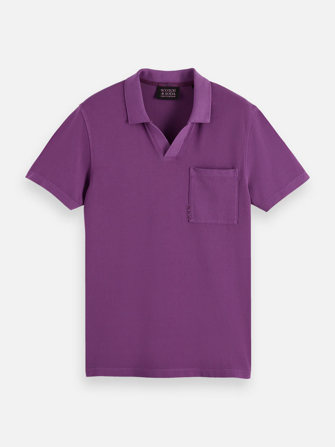 Garment-dyed pique relaxed fit pocket polo - Image 23