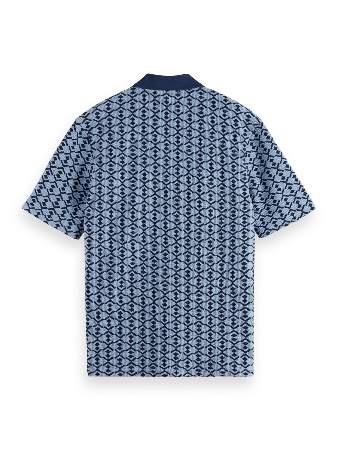 Towelling printed relaxed polo - Image 5
