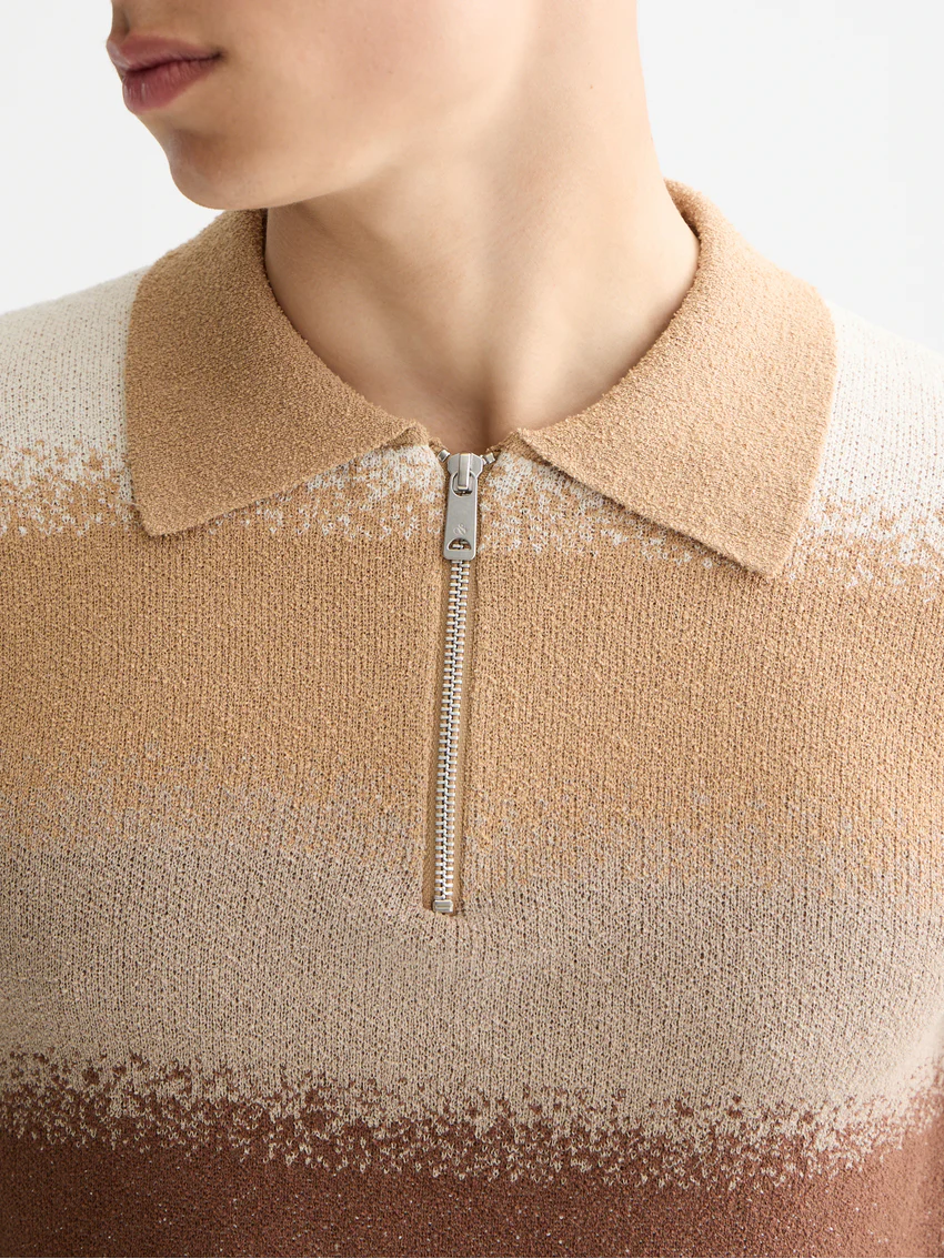 Knitted degrade polo - Image 3