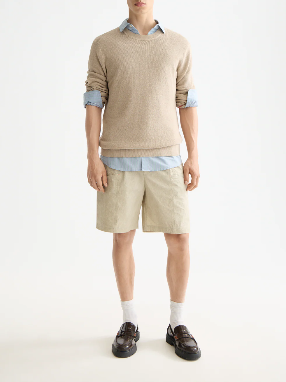Linen blend crew neck - Image 2