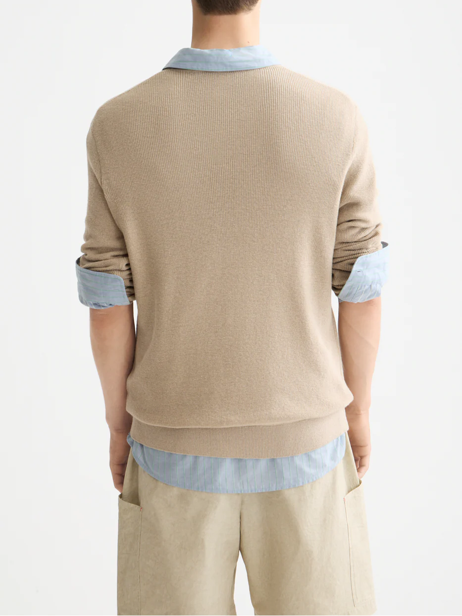 Linen blend crew neck - Image 4
