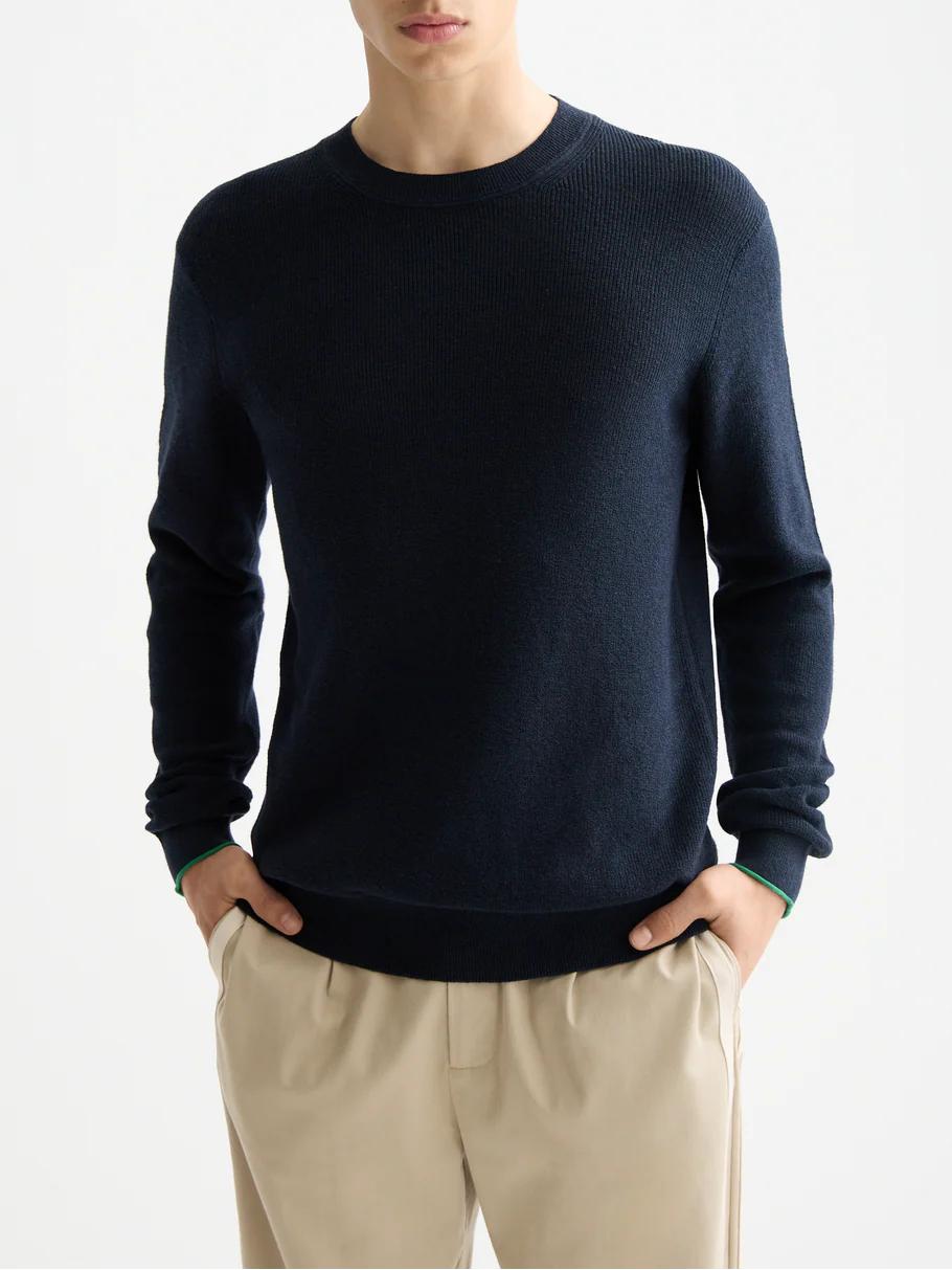 Linen blend crew neck - Image 8