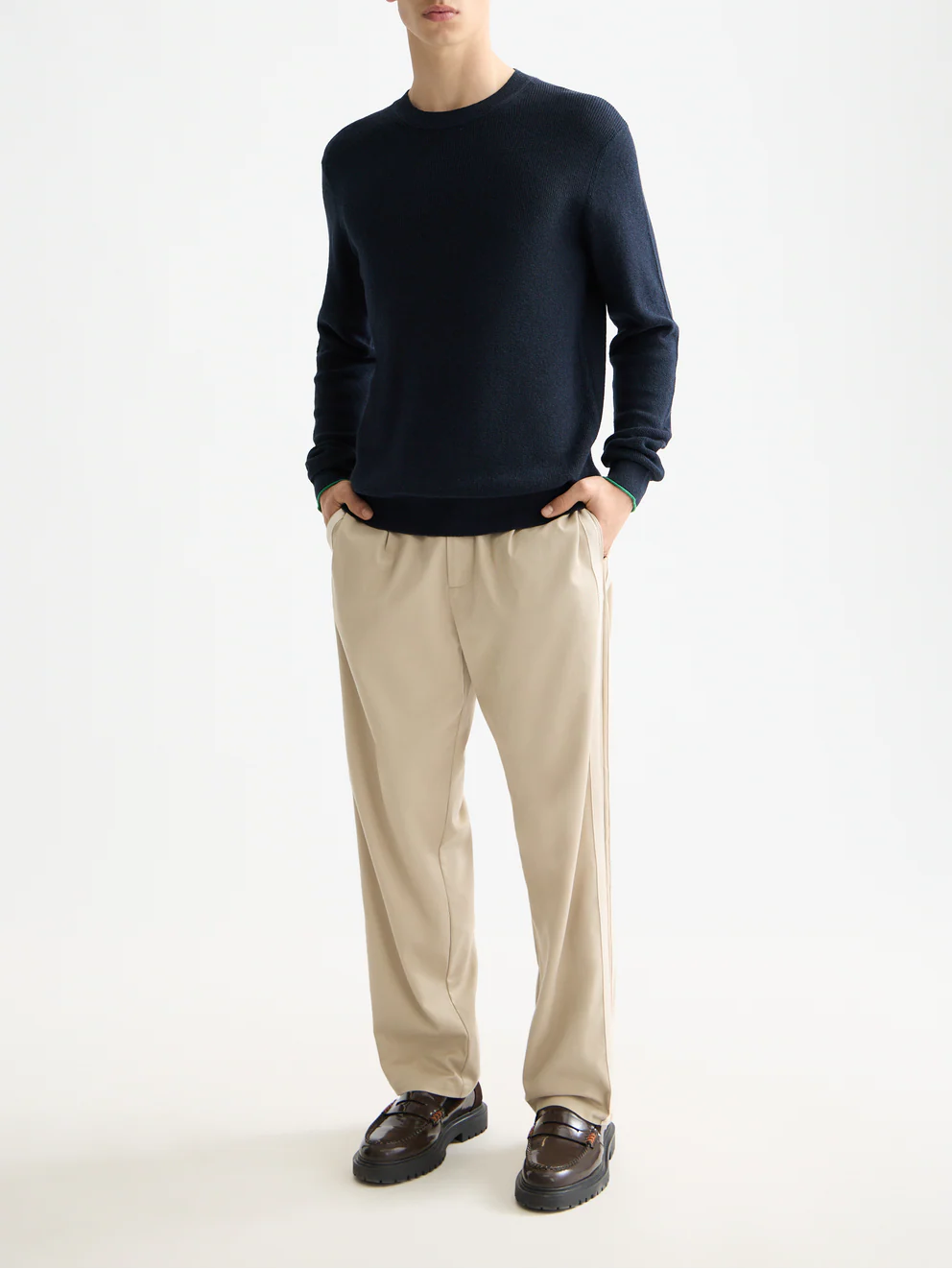 Linen blend crew neck - Image 9