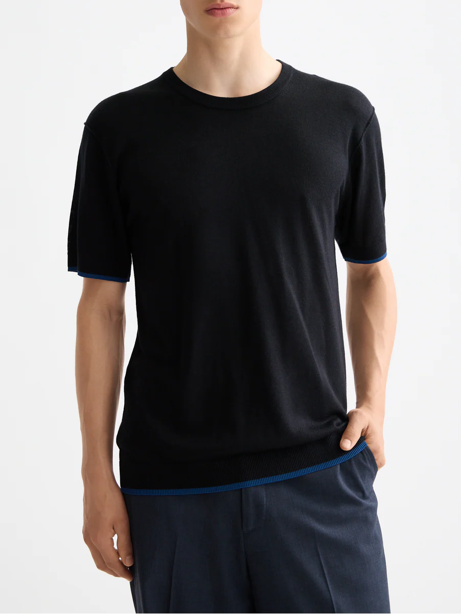 Knitted relaxed T-shirt