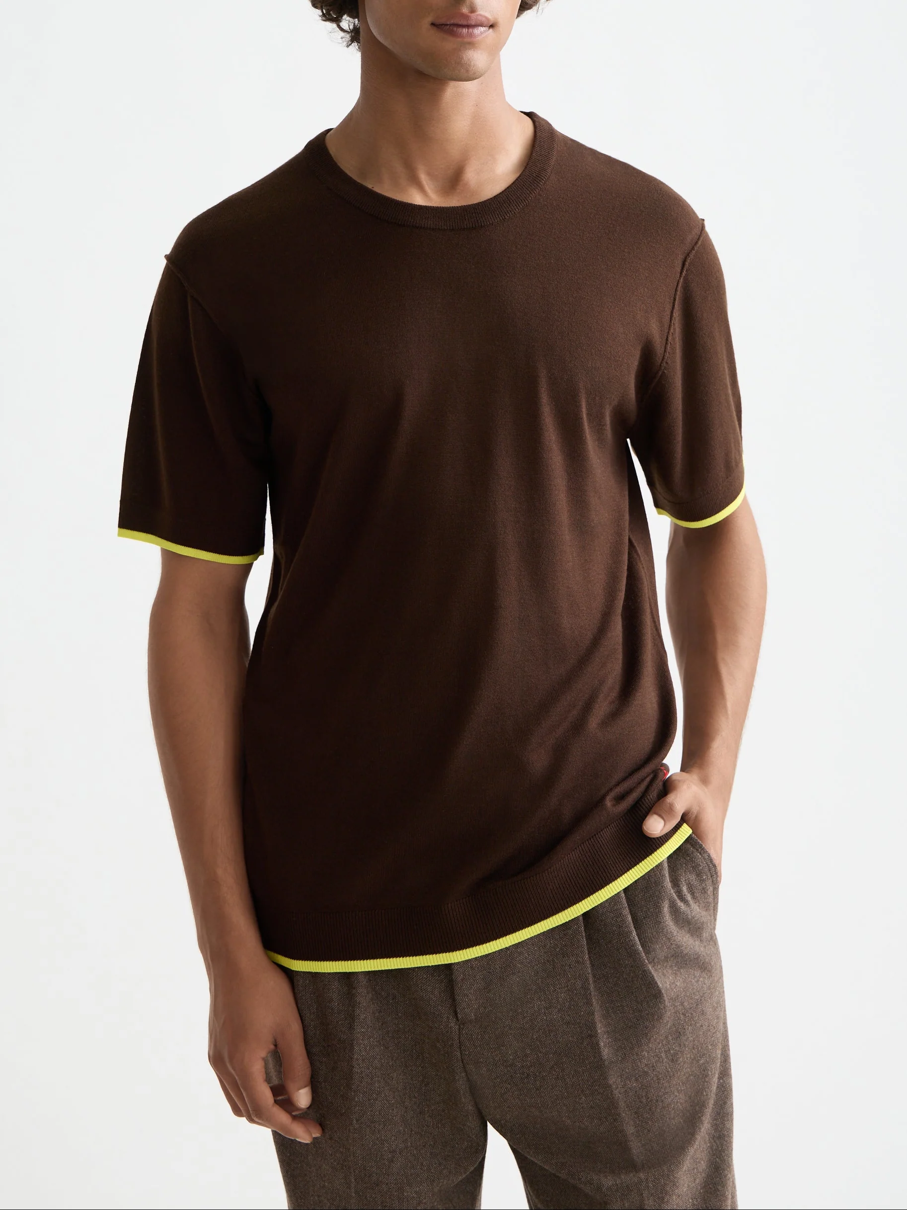 Knitted relaxed T-shirt - Image 16