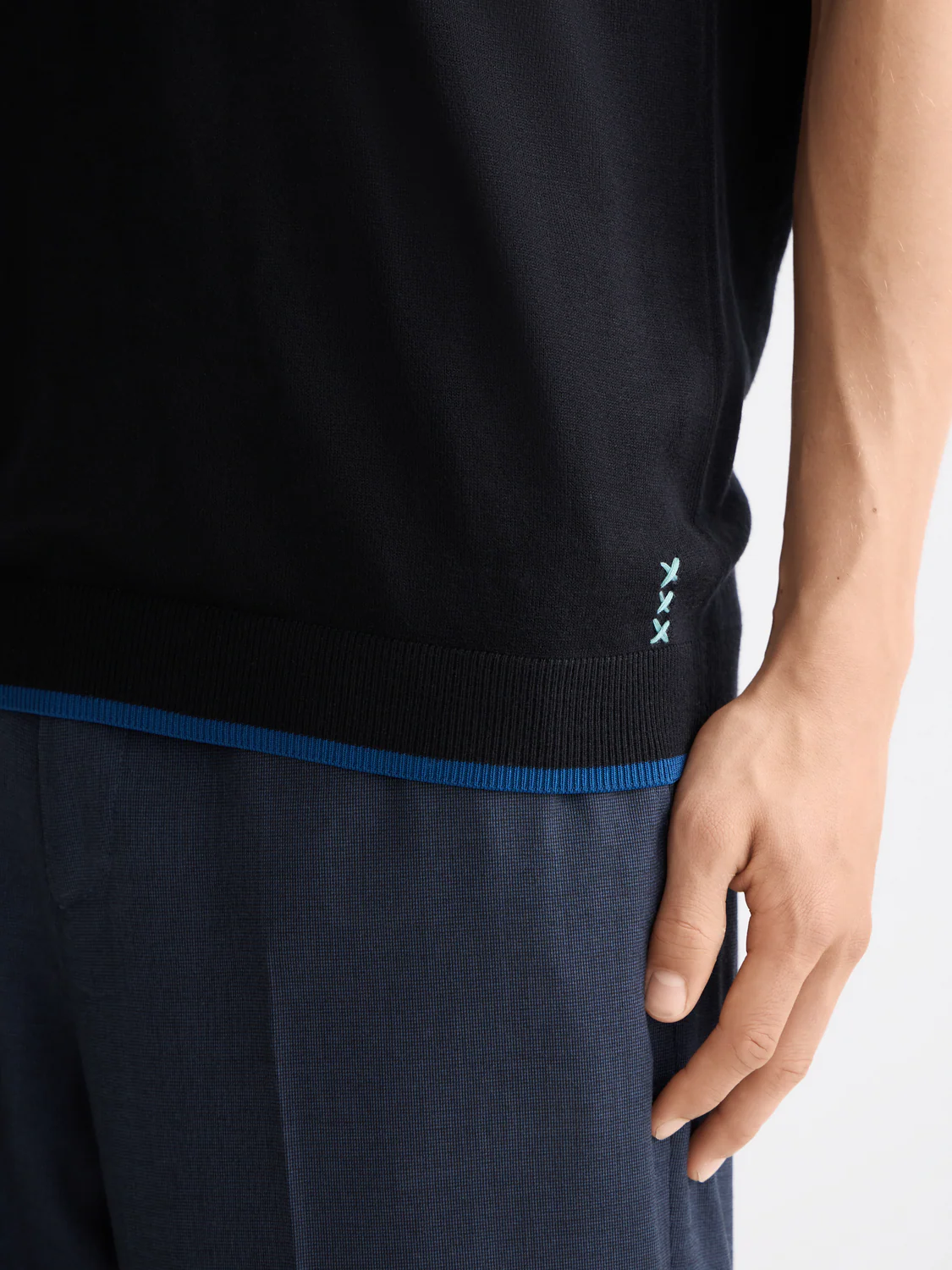 Knitted relaxed T-shirt - Image 3