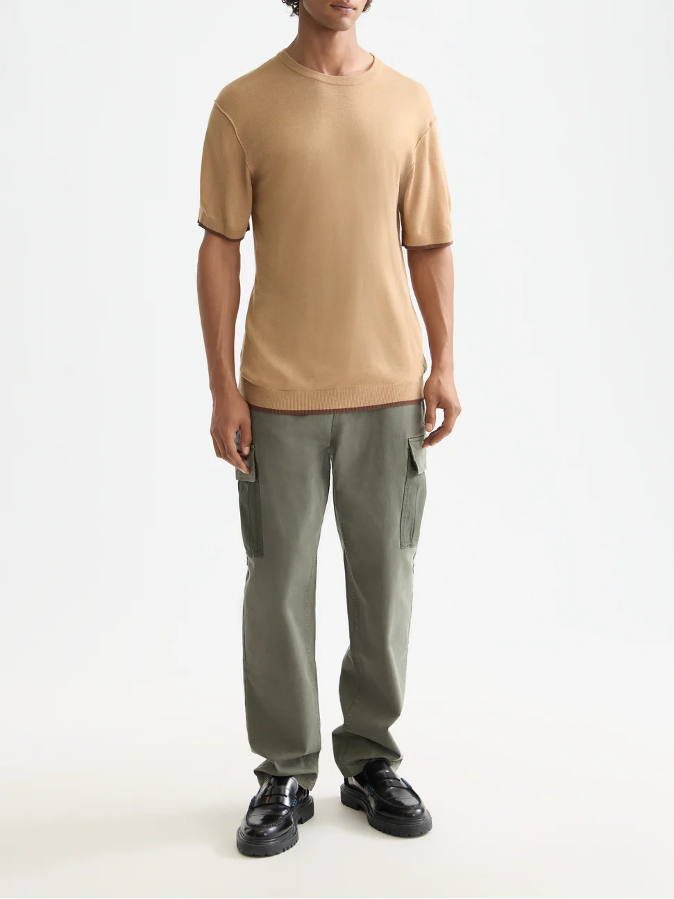Knitted relaxed T-shirt - Image 9