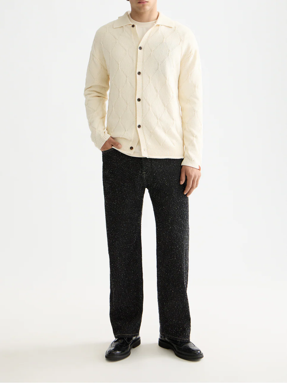 Open work long sleeve shirt - Image 2