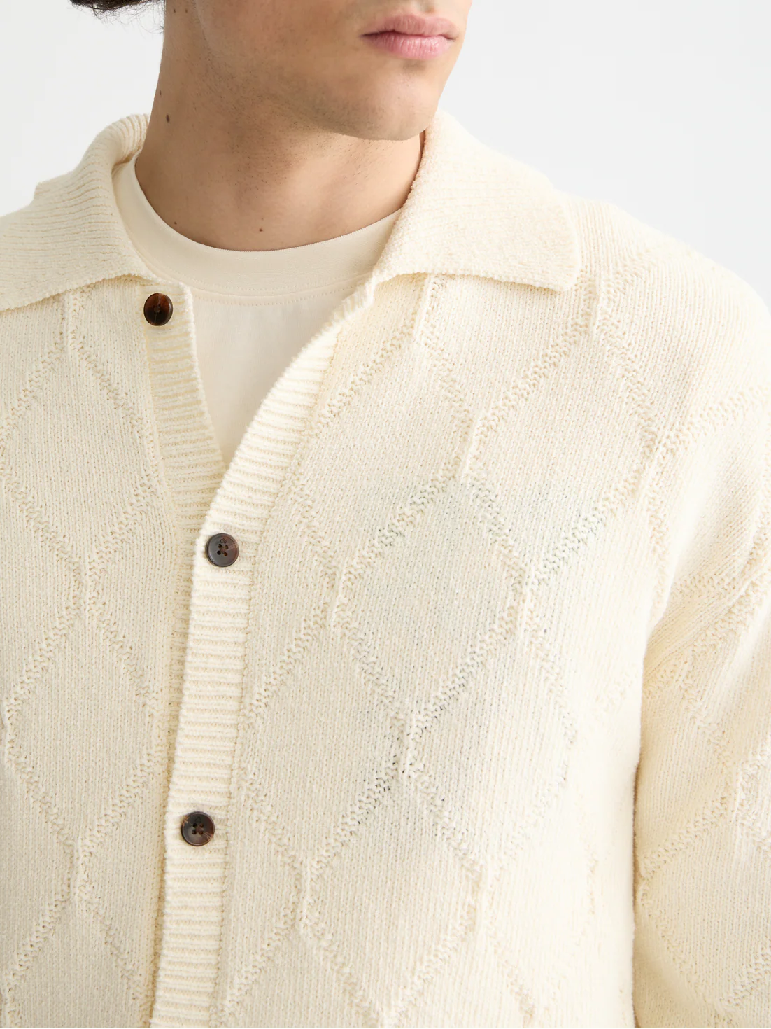 Open work long sleeve shirt - Image 3
