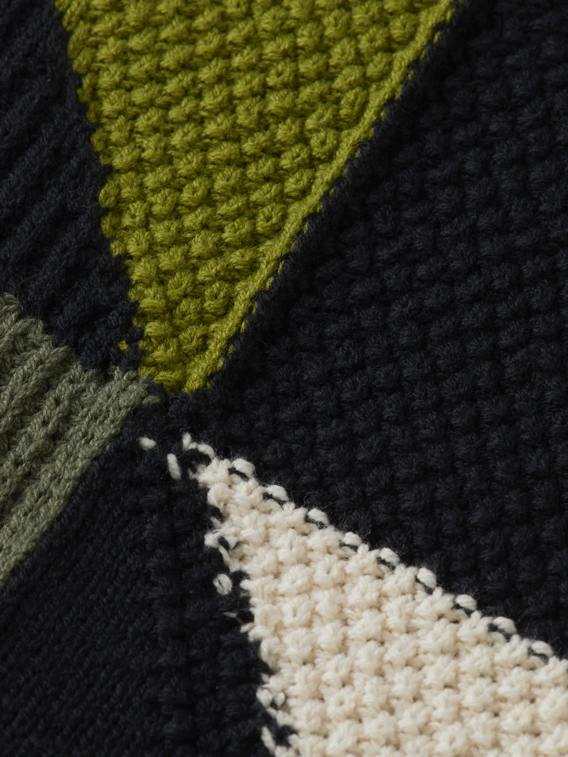 Patch work long sleeve polo - Image 7