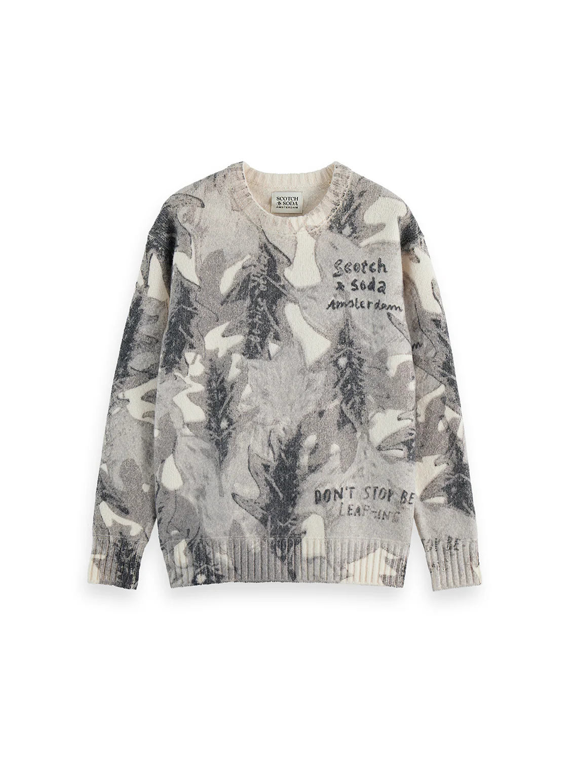 Printed dropped shoulder pullover - Image 5