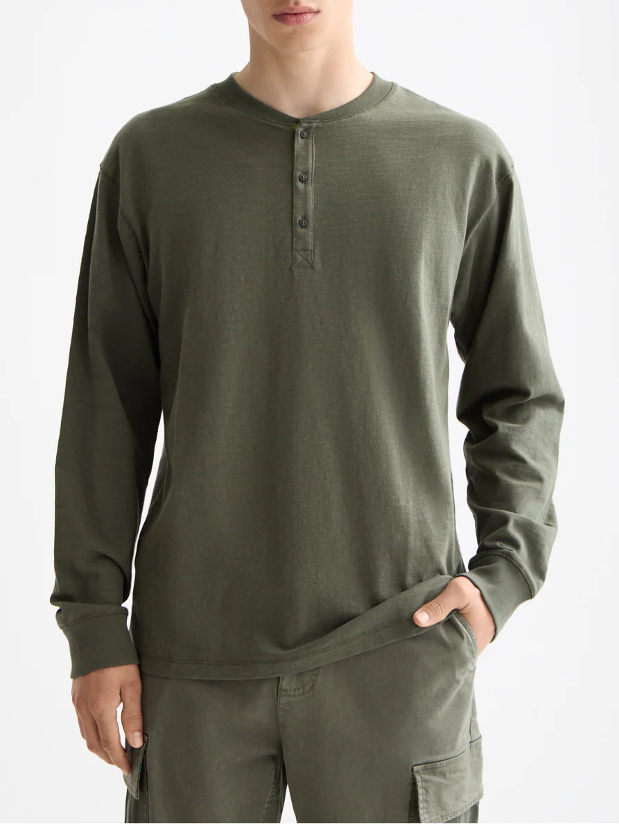 Slub Henley Long Sleeve - Image 8