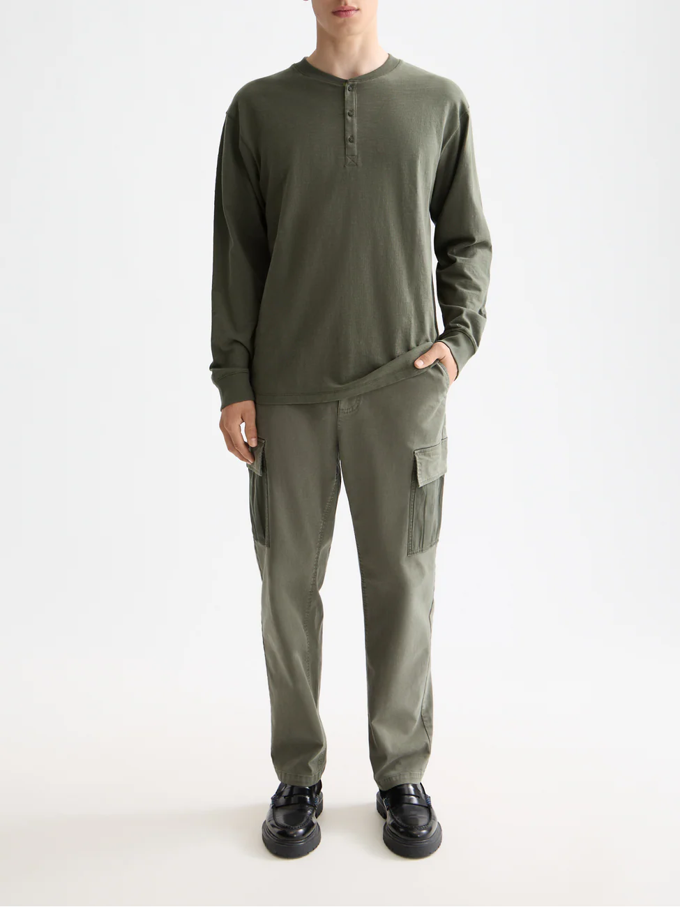 Slub Henley Long Sleeve - Image 9