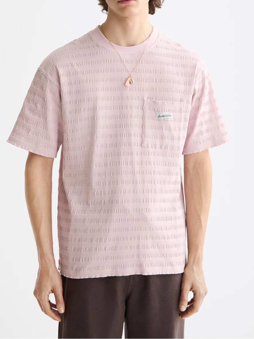 horizonal textured t-shirt