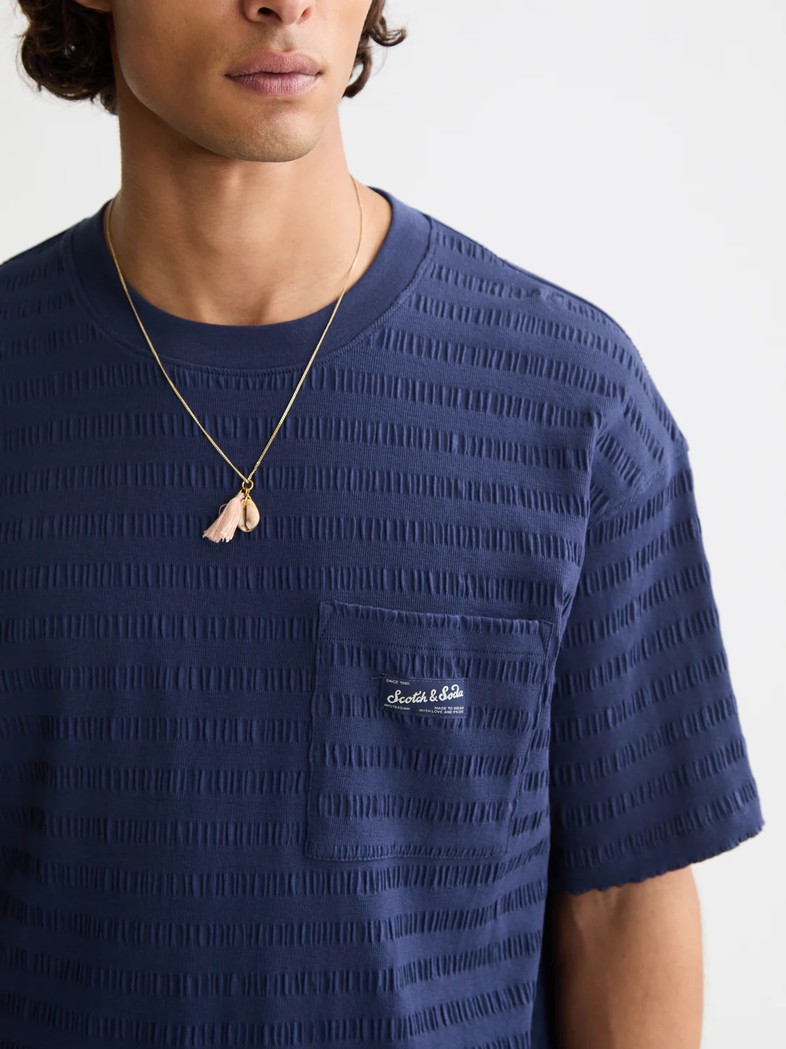 horizonal textured t-shirt - Image 17