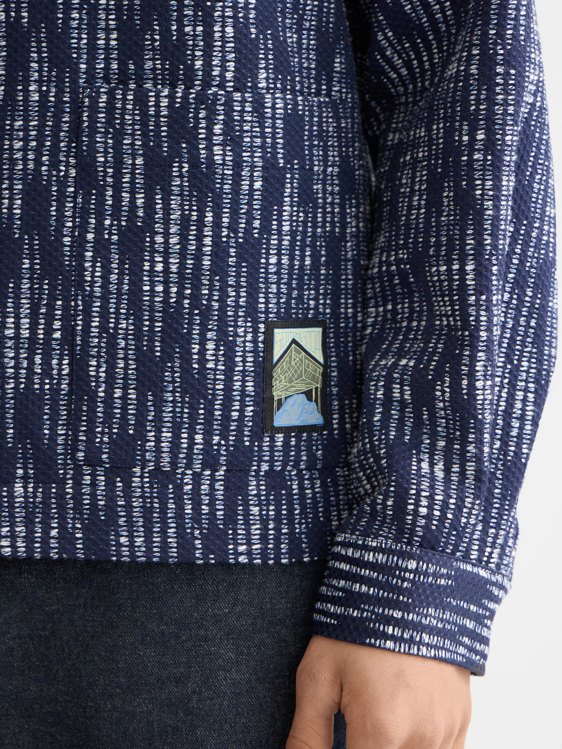 Jacquard overshirt - Image 3